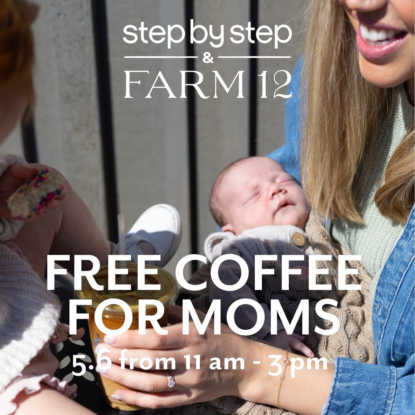 If you're on your journey to motherhood, have little babies in heaven or little babies in your arms. If you have little ones pulling on your leg or bigger ones pulling you to soccer practice.⁠
⁠
If you're a mom, join us for a free 12 oz drink of your