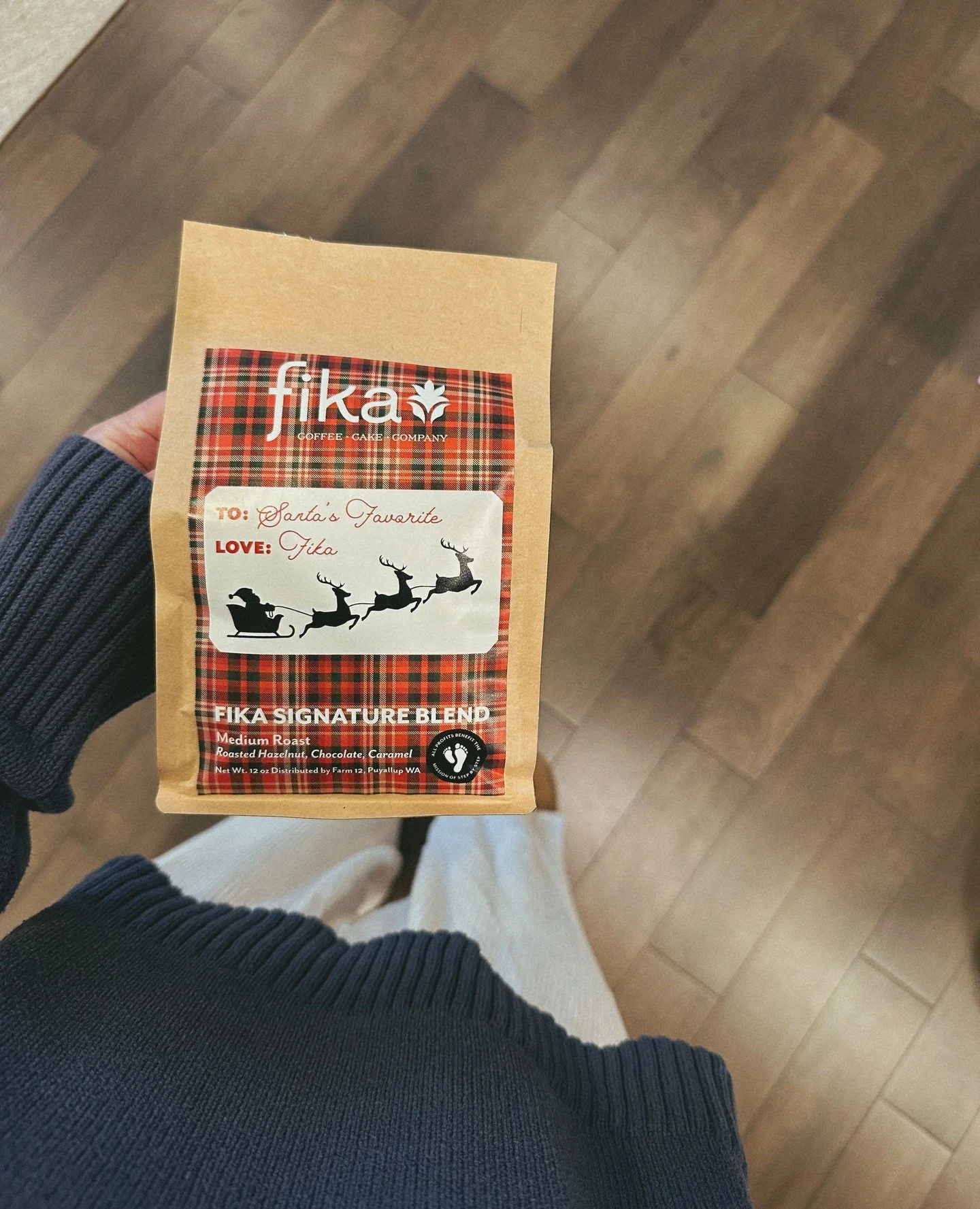 New bag, same great coffee 🎅🏼☕️ Just in time for the hostess gifts, stocking stuffers, and cozy mornings ahead. Grab a bag at Fika today!
