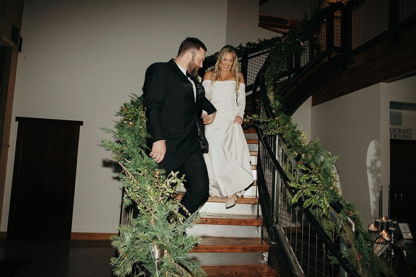 We are so excited to see how our couples transform the site this holiday season! There is something so magical and timeless about a winter wedding at Farm 12✨️🌲⁠