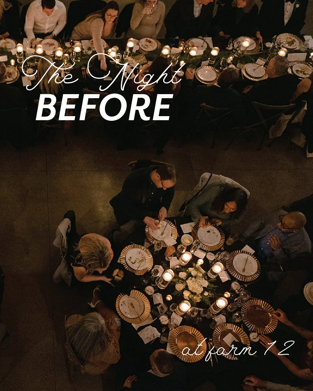 Your rehearsal dinner is a sweet moment to soak up extra time with your favorite people before the big day. Additional speeches, longer hugs, and MORE celebrating 💛⁠
⁠
Learn more about hosting your rehearsal dinner at Farm 12 by visiting farm12.org/