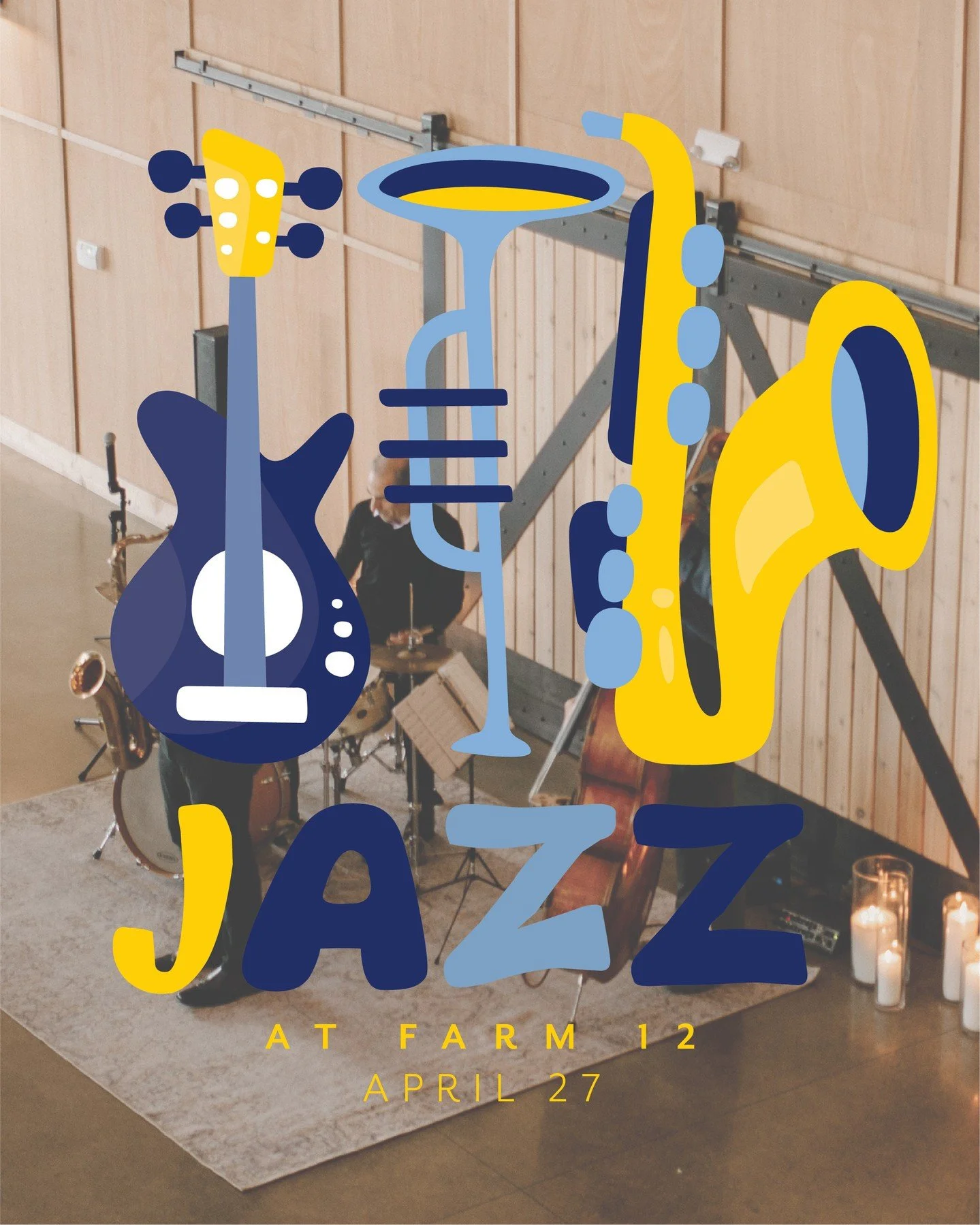 April 27th with The Kareem Kandi World Orchestra - featuring two special guests from France 🎷 You definitely don't want to miss this one! ⁠
⁠
Join us for a fun night of live jazz paired perfectly with your Farm 12 favorites, served table side as our