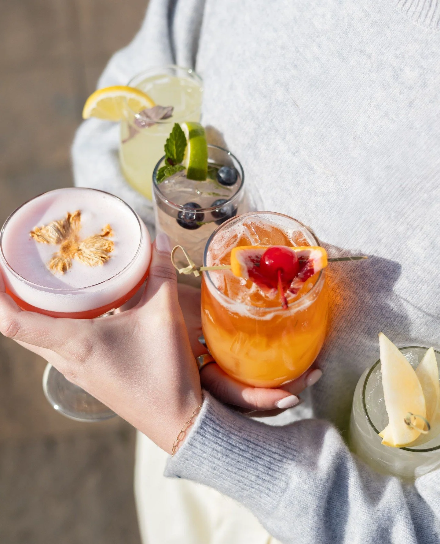 Sorry, can't make it...our hands are full 🍸🍹 Try one (or all!) of our new spring cocktails at Farm 12 Restaurant!