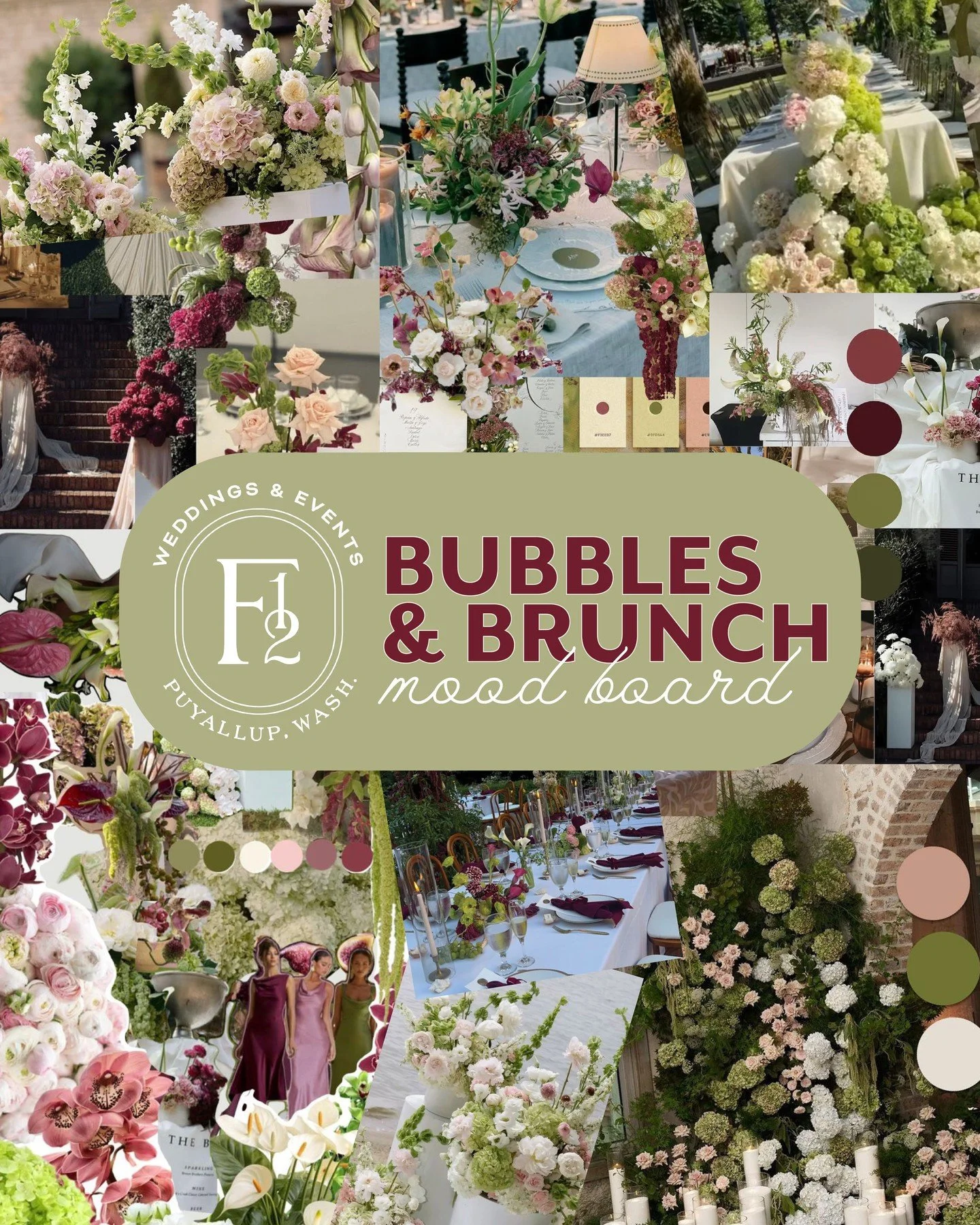 If you needed another reason to come to Farm 12&rsquo;s Bubbles &amp; Brunch, just take one look at our mood board ✨ Join us May 23rd for an afternoon of inspiration, connection, and all things wedding.⁠
⁠
Choose from our VIP Brunch experience or fre