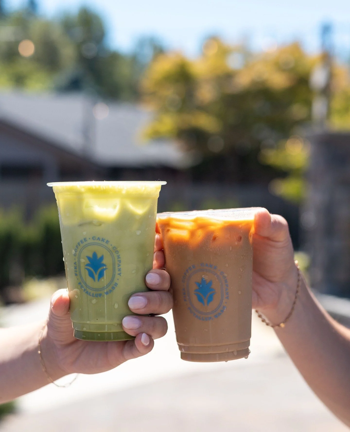 Nothing better than a sunny day with an iced coffee in hand☀️⁠
⁠
Are you choosing our classic americano or classic matcha latte?