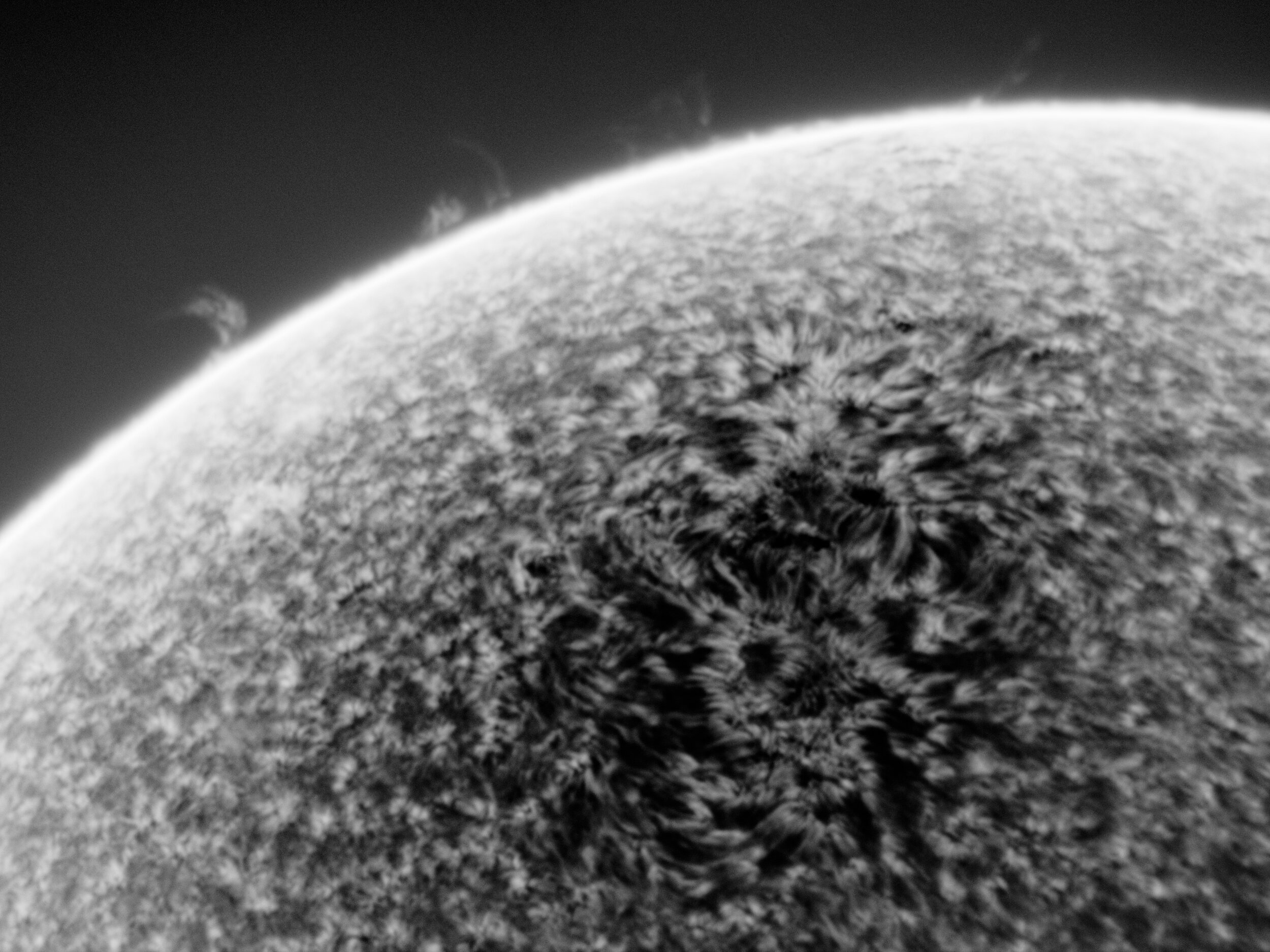 Sun in Hydrogen alpha