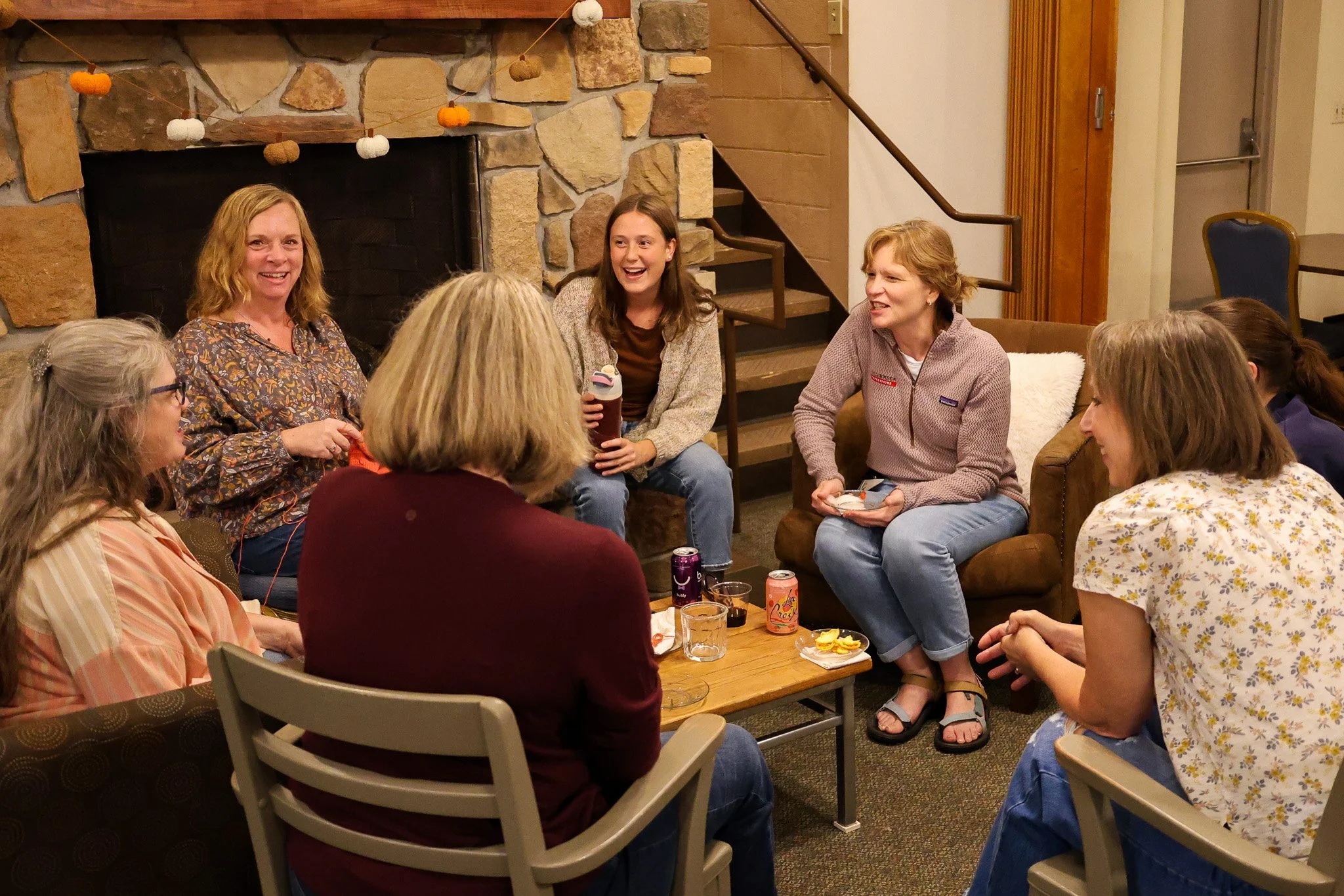 Last month, 45 women gathered at Dunrovin Retreat Center near Stillwater for our annual women's retreat. Our weekend was filled with much laughter, deserved rest, yummy treats, and lively conversation across generations. Many took part in outdoor act