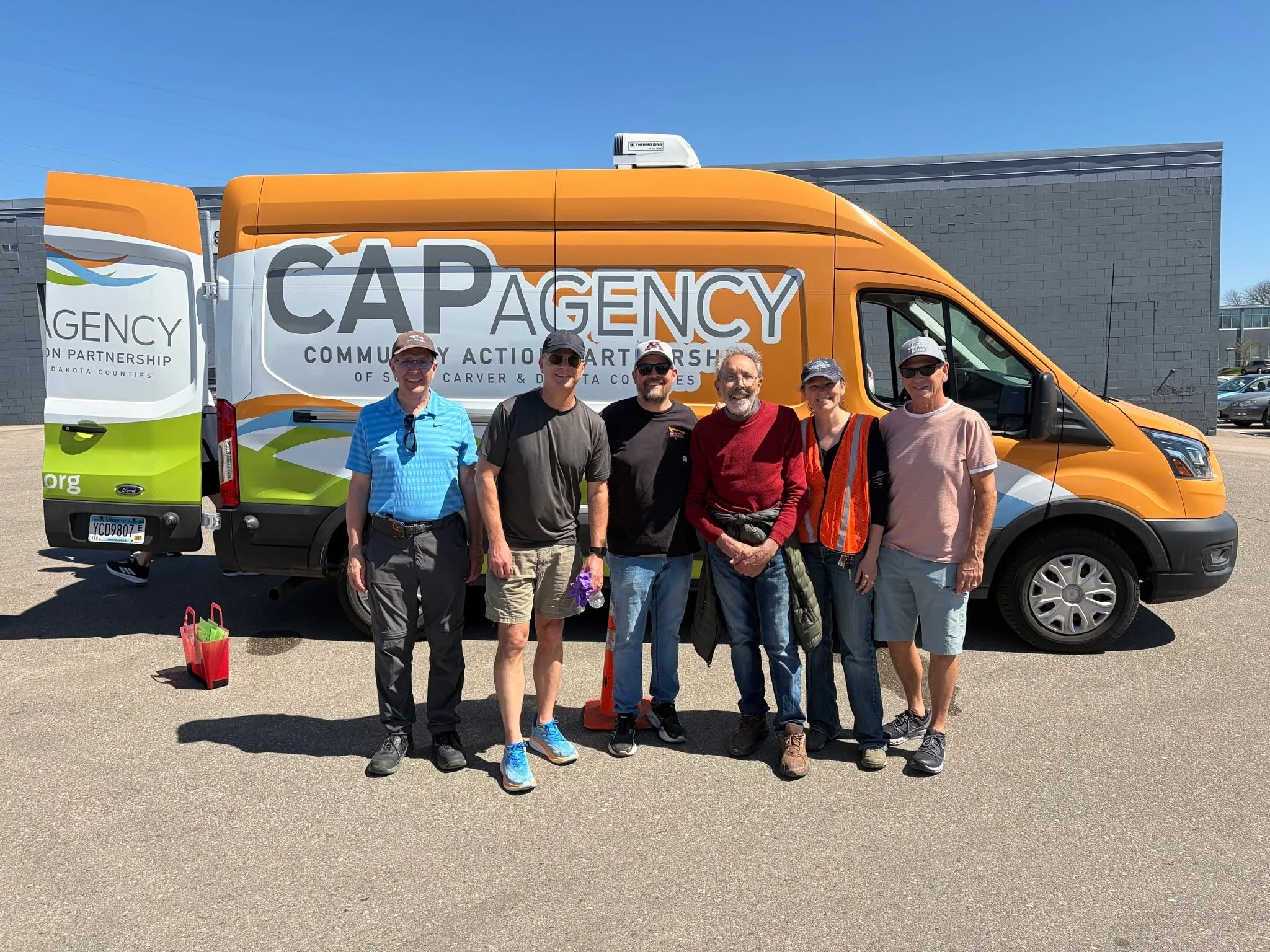 One of our latest volunteer initiatives is supporting CAP (Community Action Partnership), a local food drive serving Carver County. 5-10 volunteers can join others from our church on the 3rd Thursday of the month to serve.

Those who have volunteered