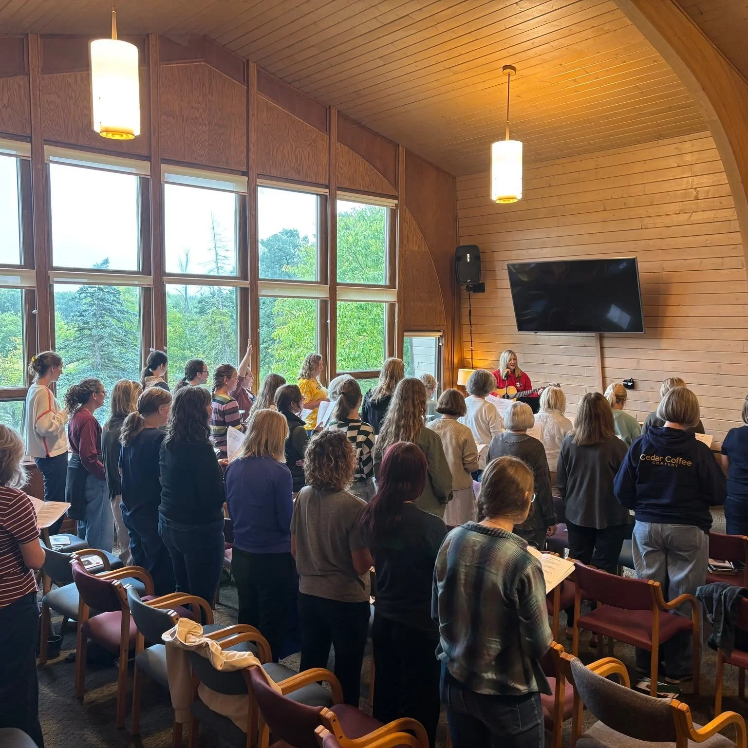Two weekends ago, over 60 women gathered at Dunrovin Retreat Center near Stillwater for our annual women's retreat! Our weekend was filled with much laughter, deserved rest, yummy treats, and lively conversation across generations. Many took part in 