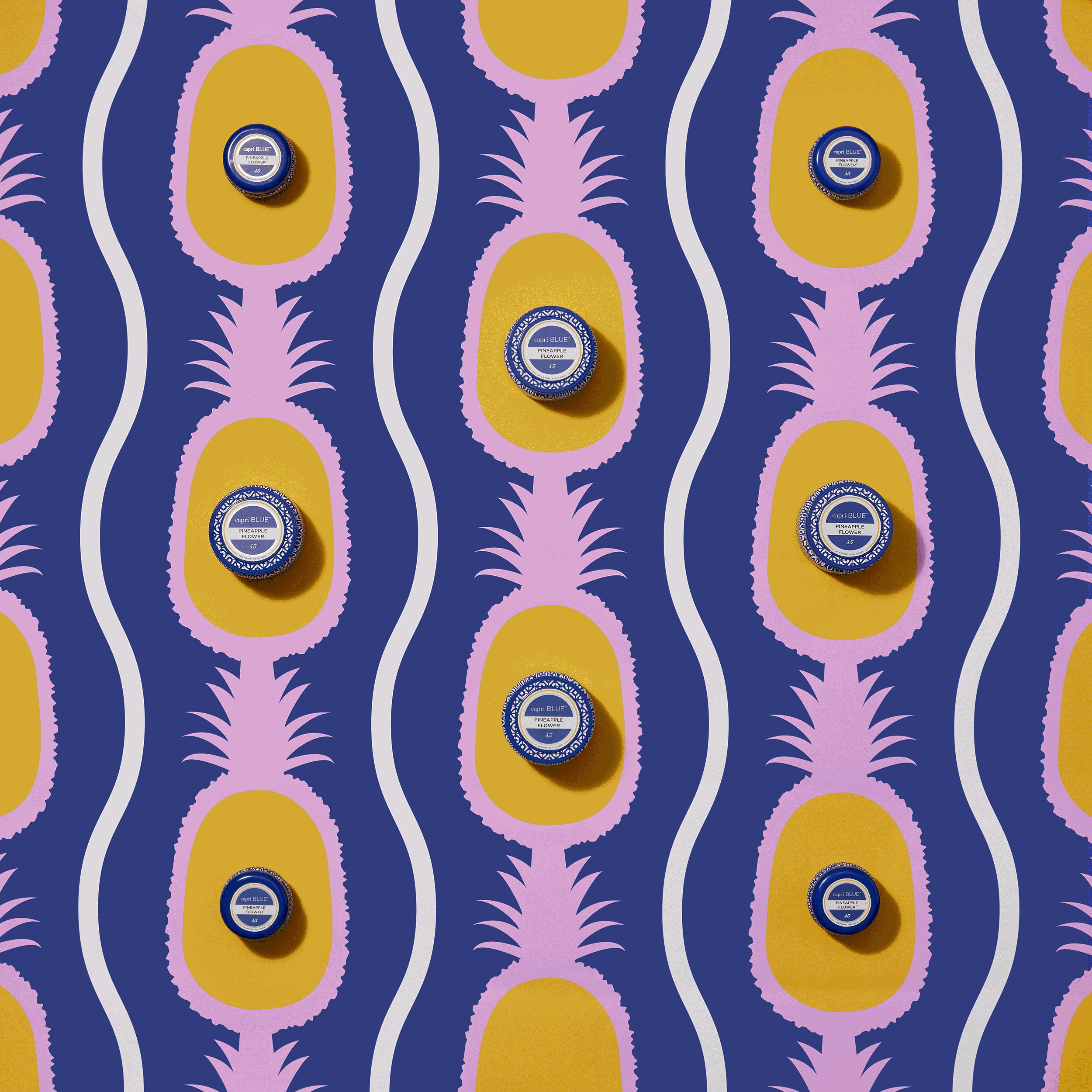 capri-blue-fall-winter-2021-pineapple-flower-printed-tin-pura-flatlay-pinepple-pattern-twisting-tins.gif