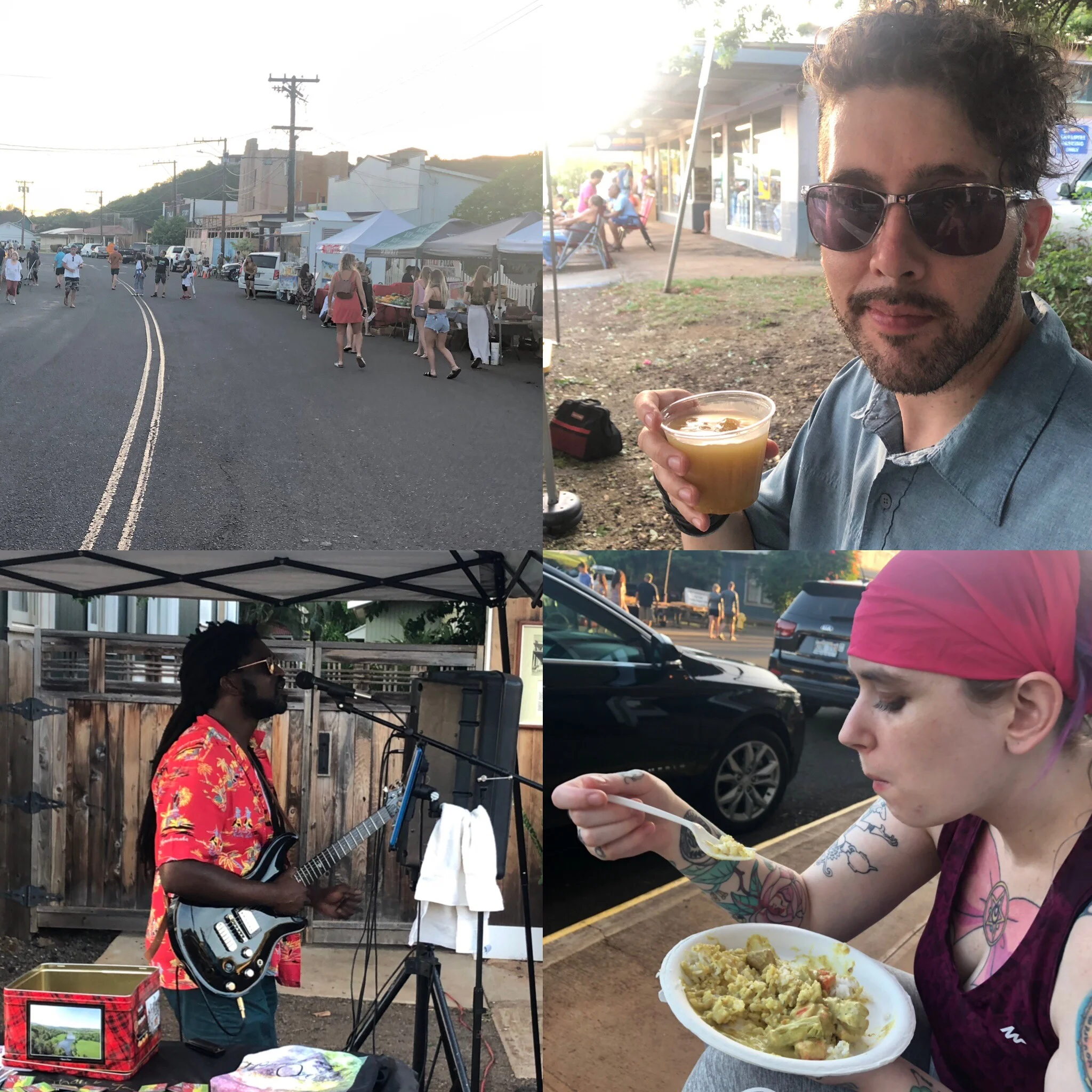 Drinkin Kava Kava, eattin curry, and tasty music jams