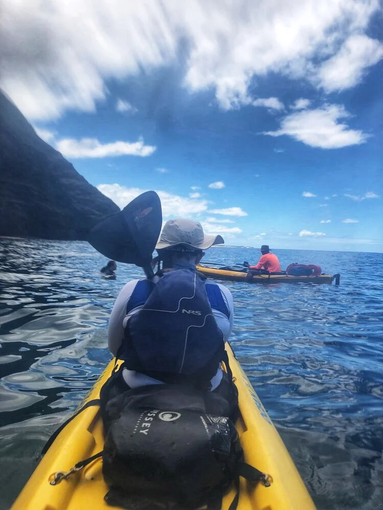 Gettin ready to snorkel