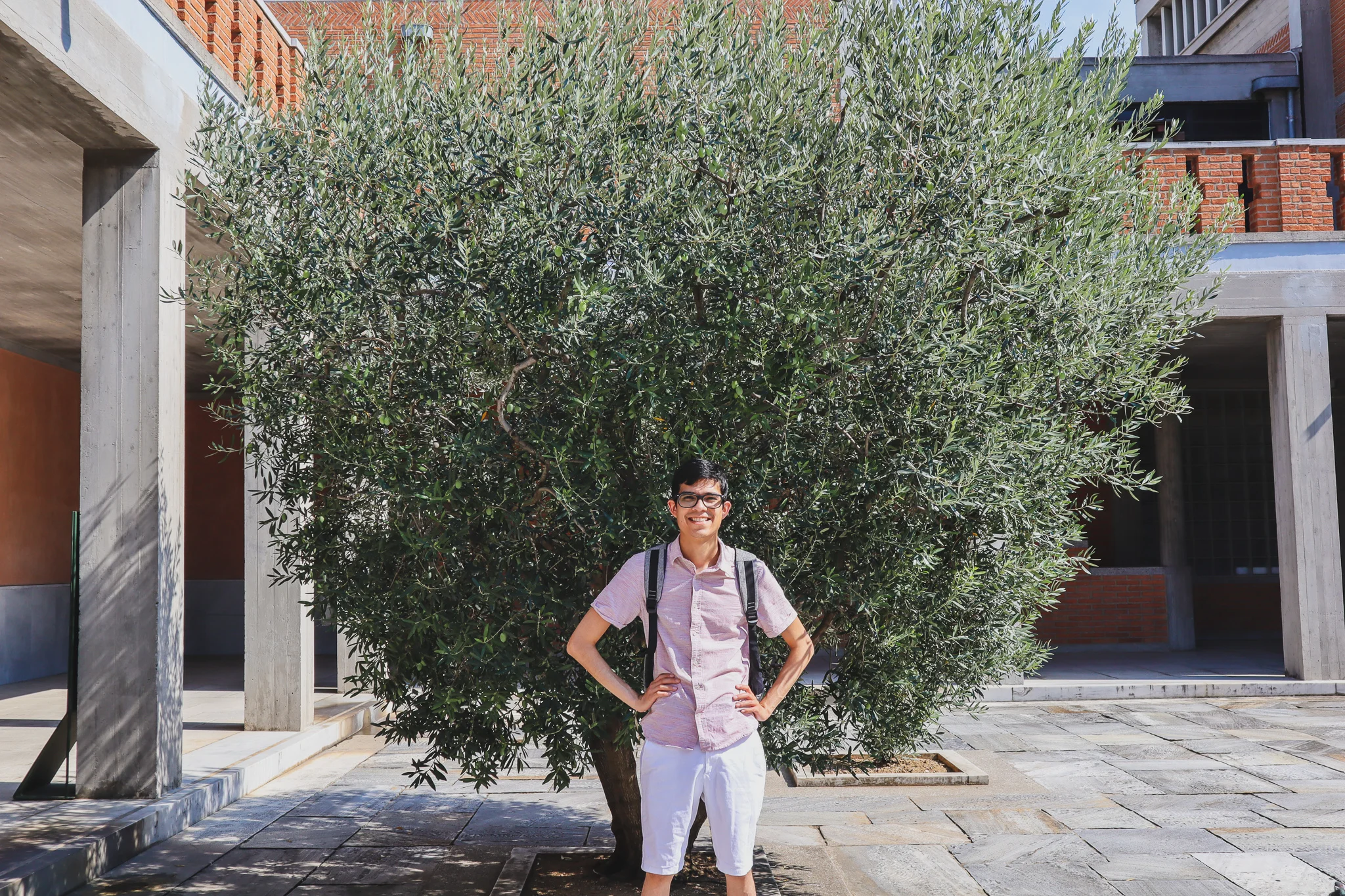 Taken in the courtyard of the Museum of Byzantine Culture