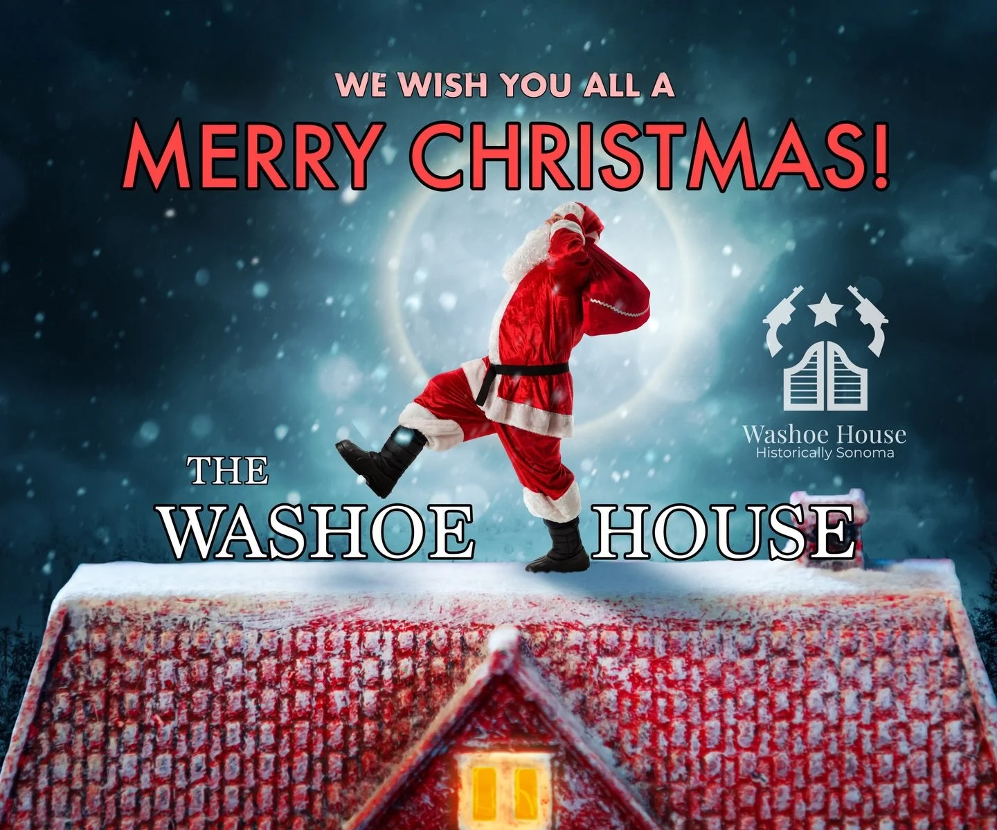🎅🏽 🤠 From all of us at the Washoe House, we wish you a very Merry Christmas and a joyful holiday season to you and your family! 🎄❤️

#washoehouse #merryxmas #merrychristmas #christmas