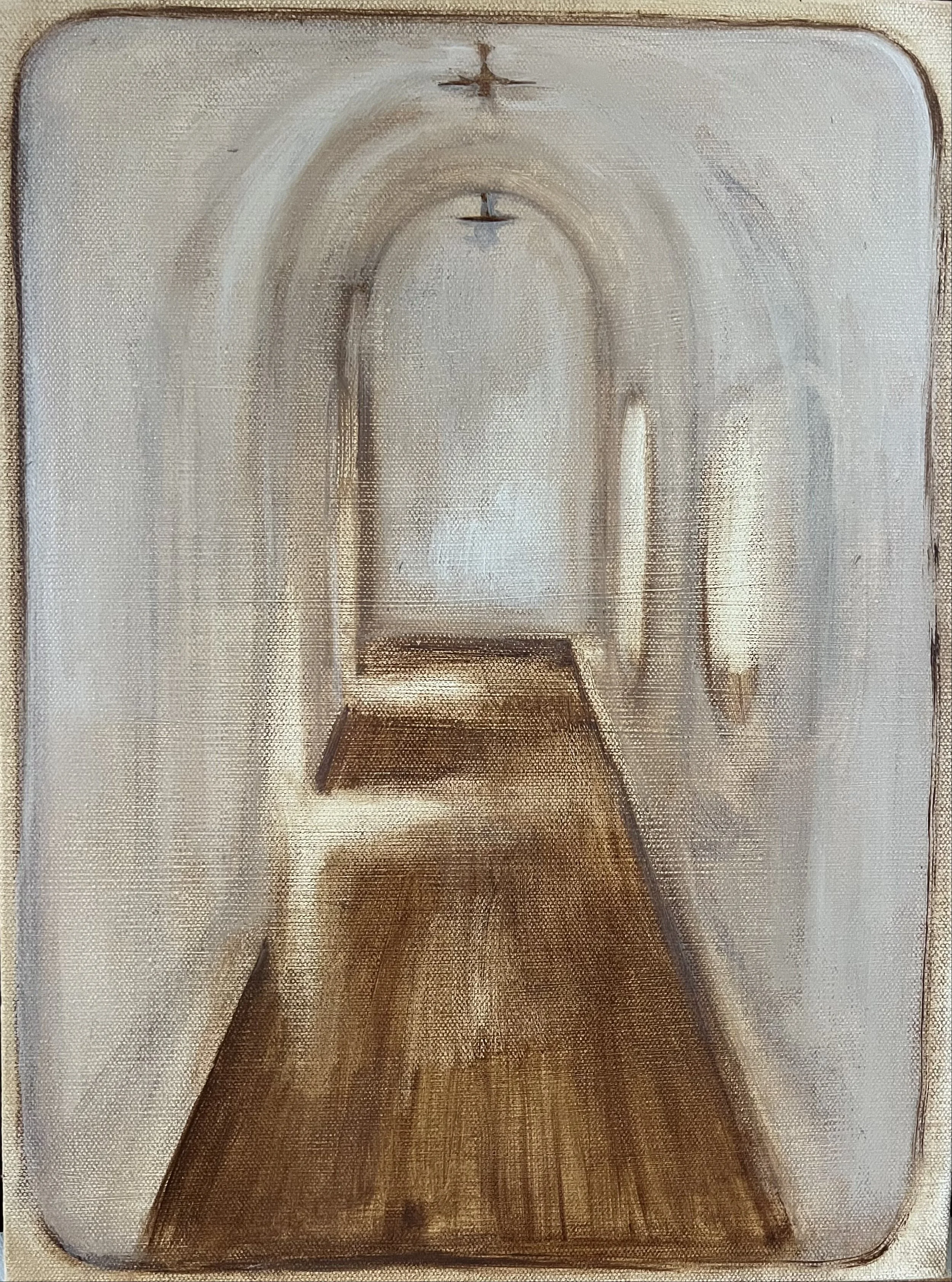 Hallway, 12"X16", oil on canvas, 2024
