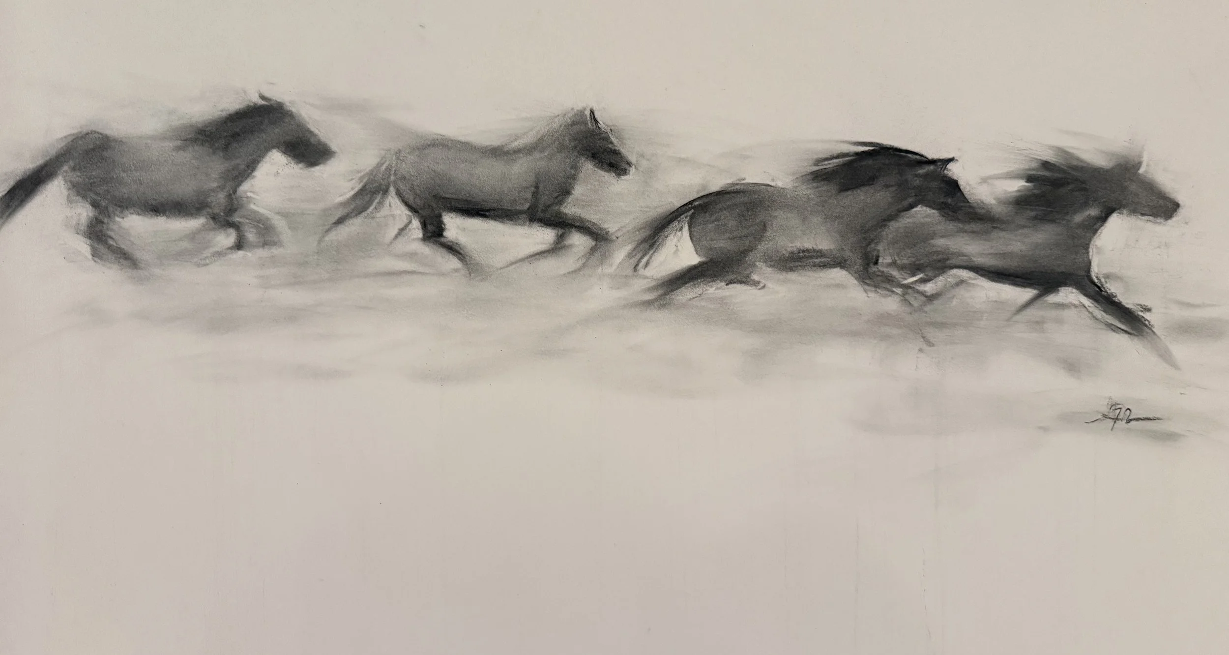 Fire Horse, Archival Print