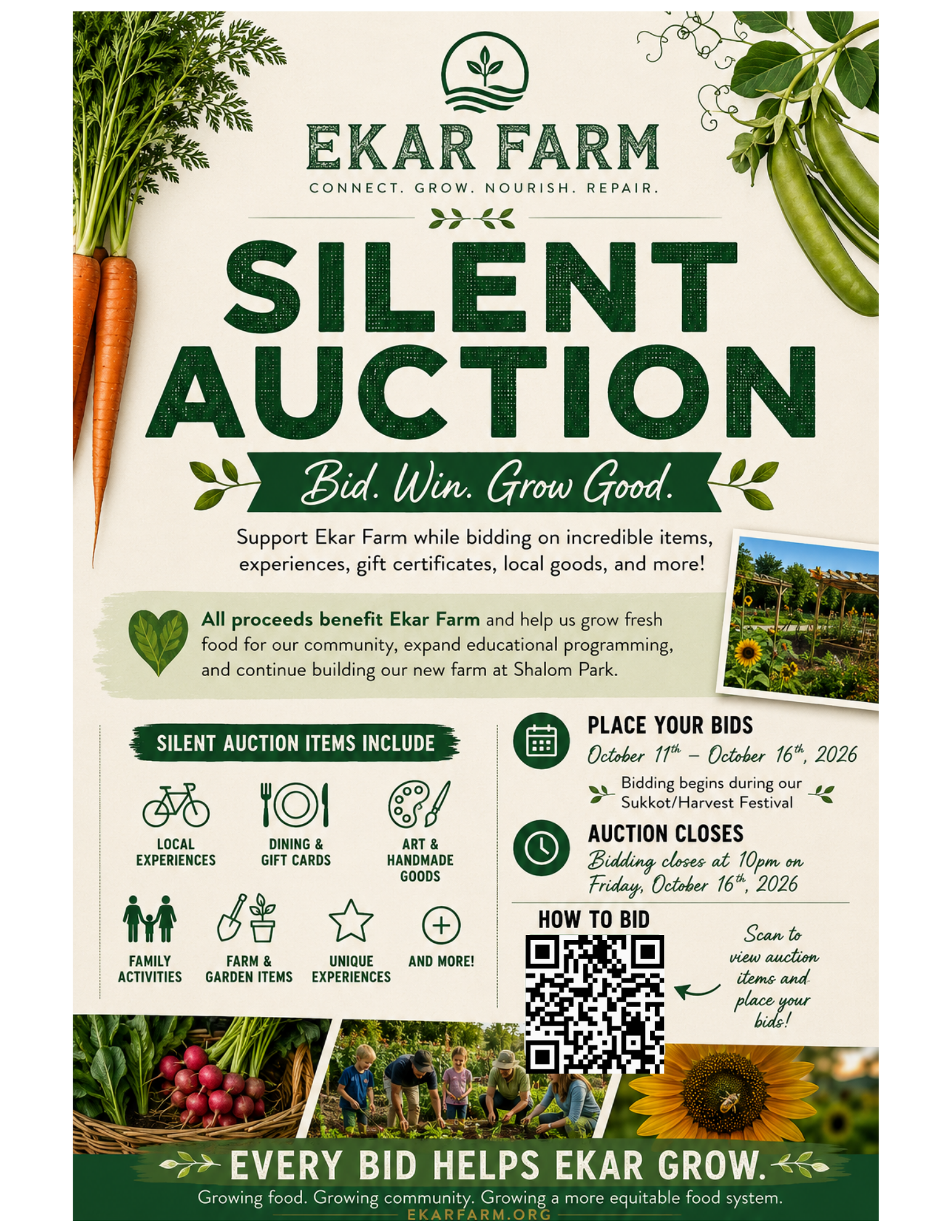 Ekar Farm's First Annual Silent Auction