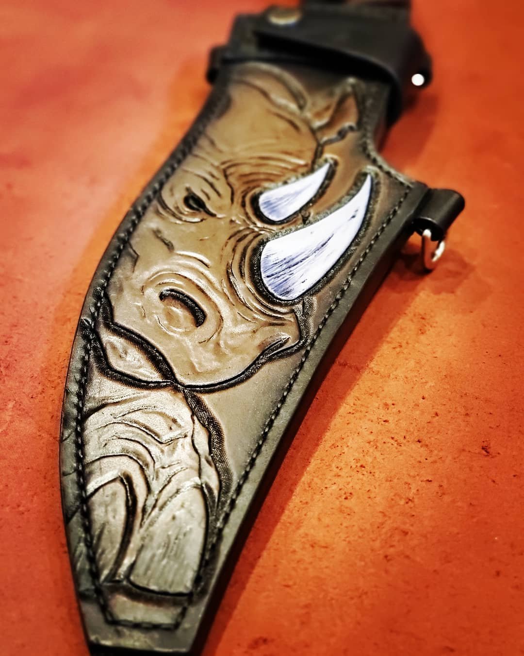 new sheath for custom knife. : r/Leathercraft