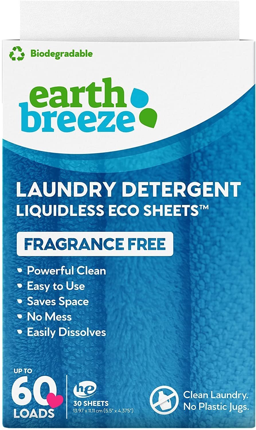 Earth Breeze laundry detergent sheets