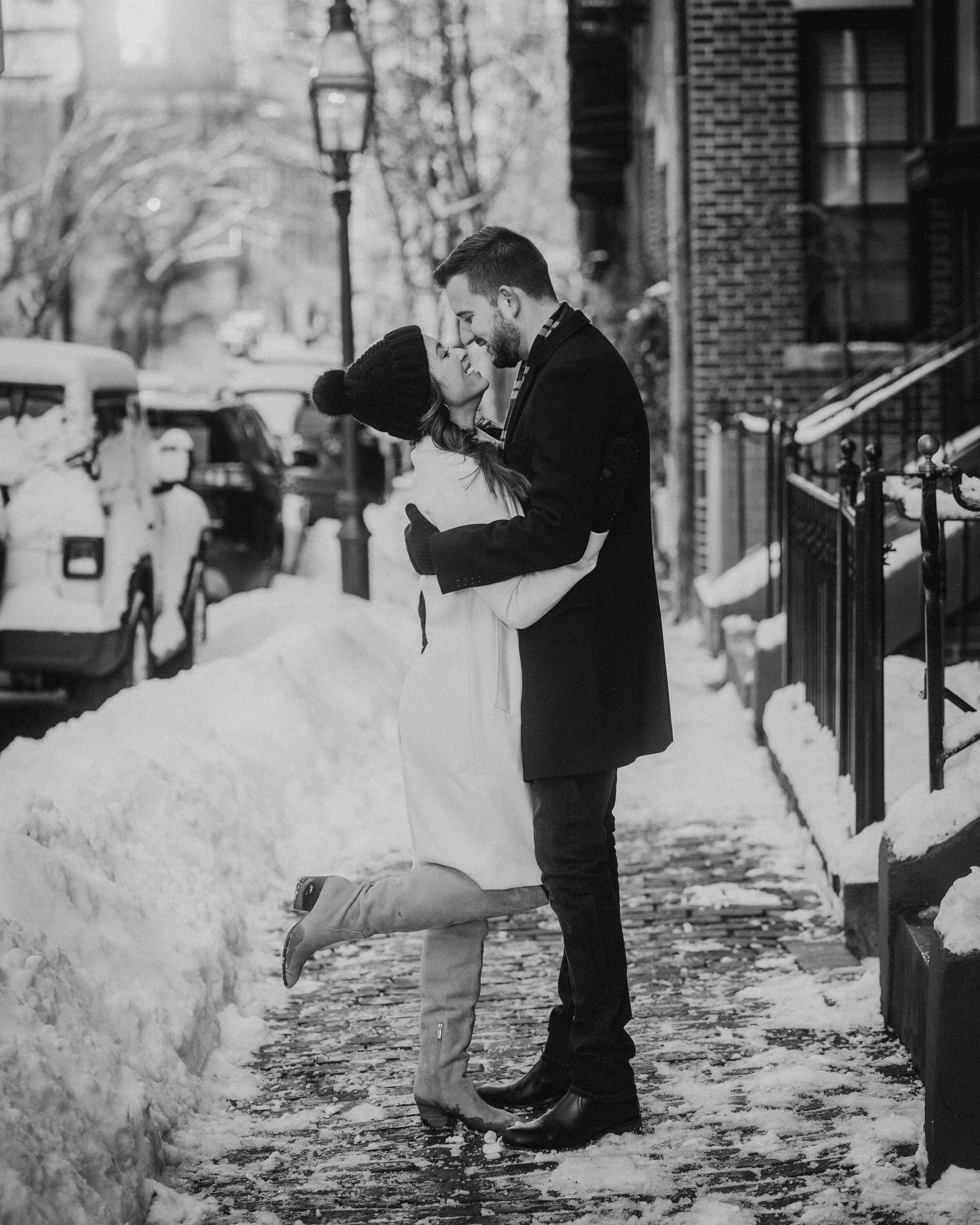 Stacy + Nik | Boston Winter Engagement — Aaron Mello