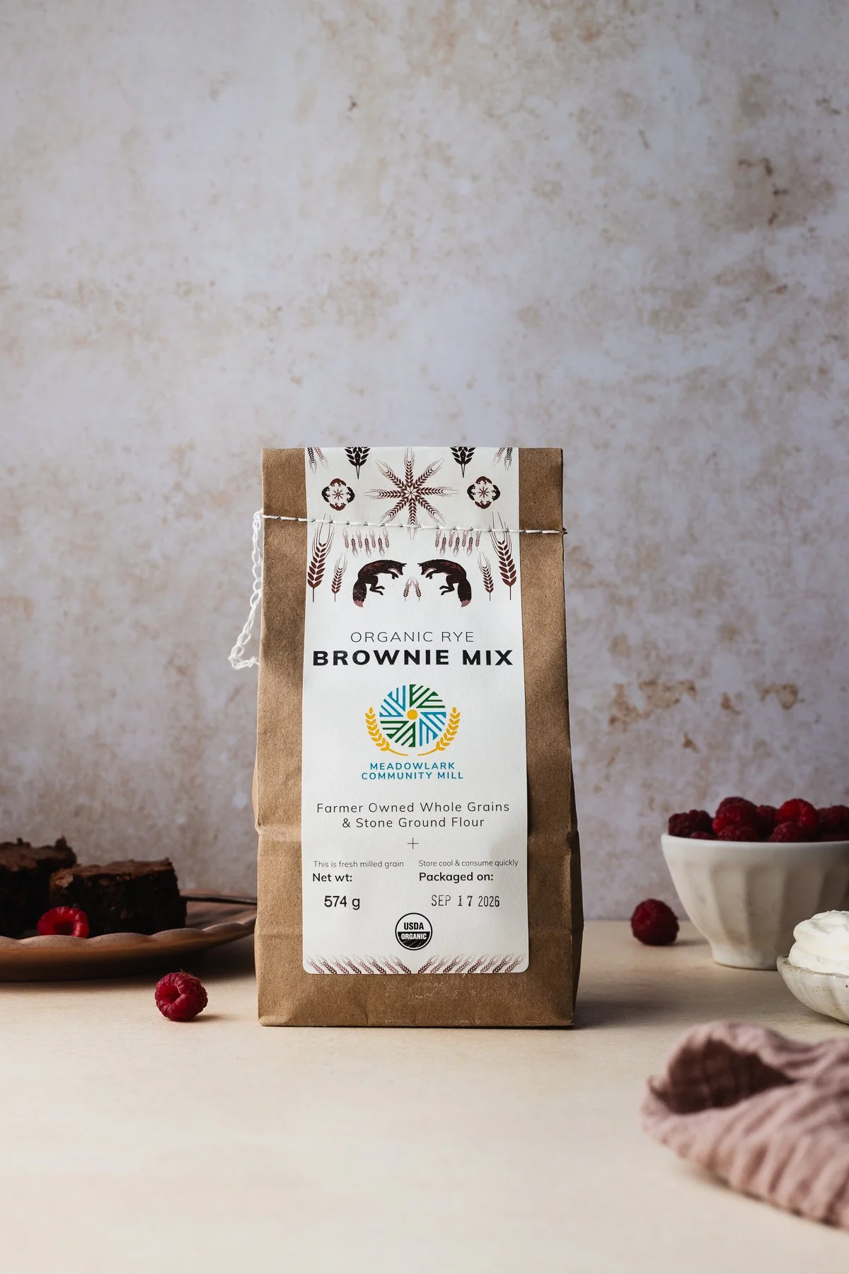 Organic Whole Grain Rye Brownie Mix