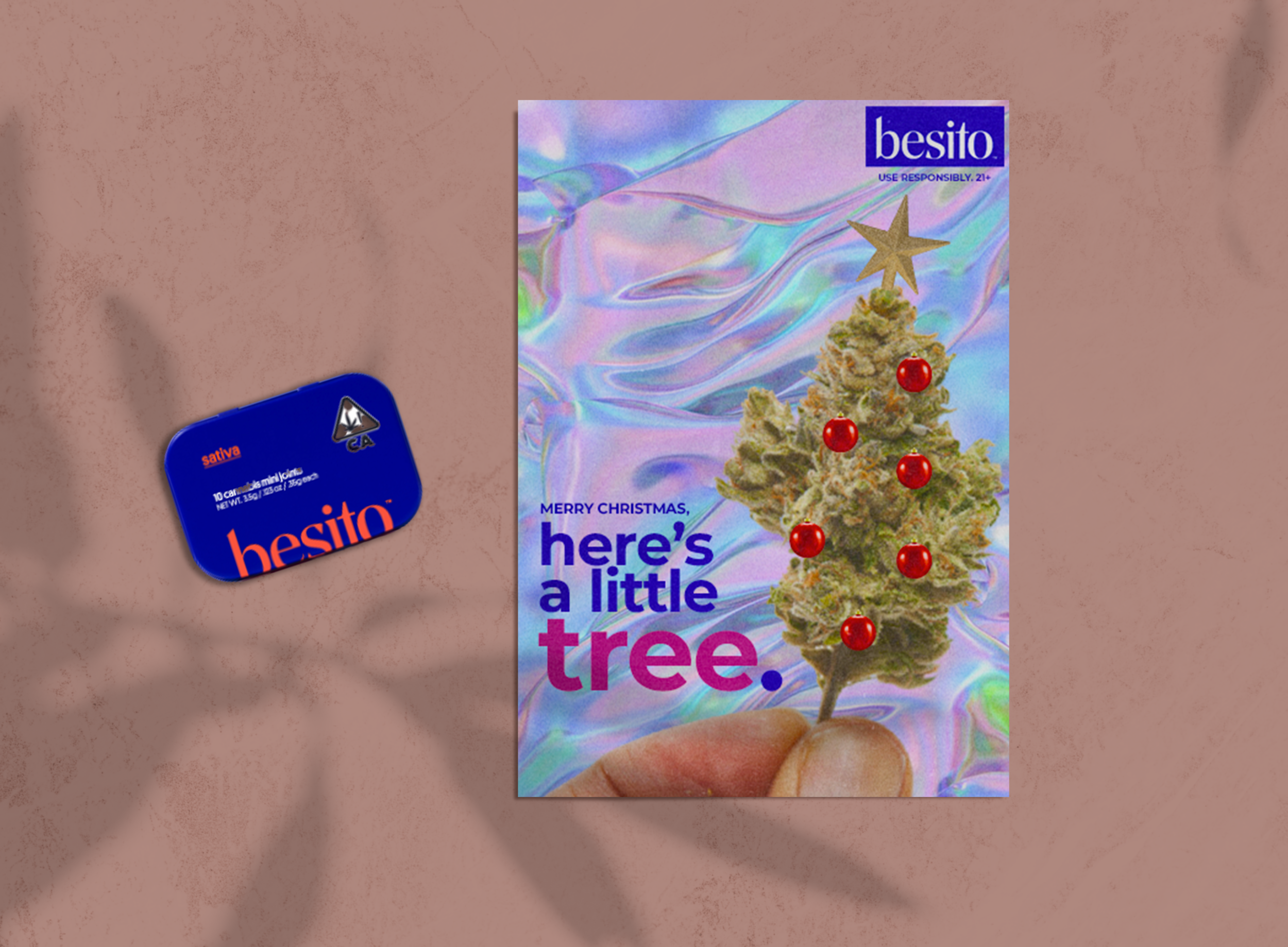 Mock-up Christmas card for Besito.