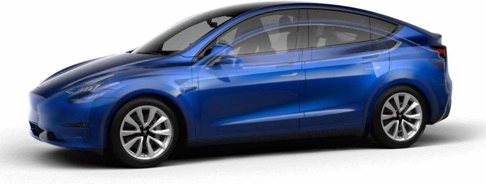  Model Y overlay on Model 3 