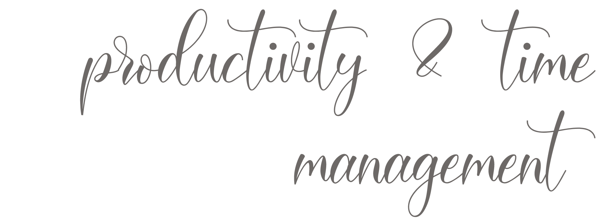 Productivity and time management text graphic emphasizing effective time optimization strategies for personal organization and efficiency.