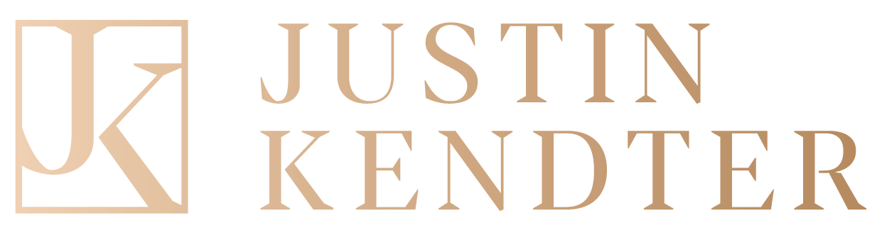 Gradient gold logo for Justin Kendter medicare insurance broker