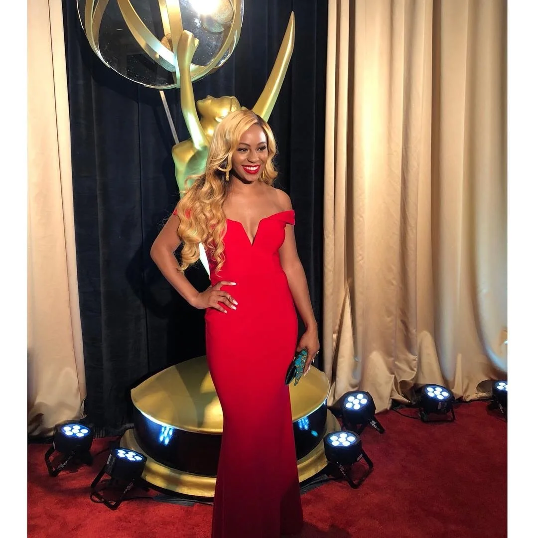  Alahna at the Southeast Emmy’s in 2018 where her network, GSUTV received the award for Best Storytelling on the documentary,  Remembering Vietnam.  