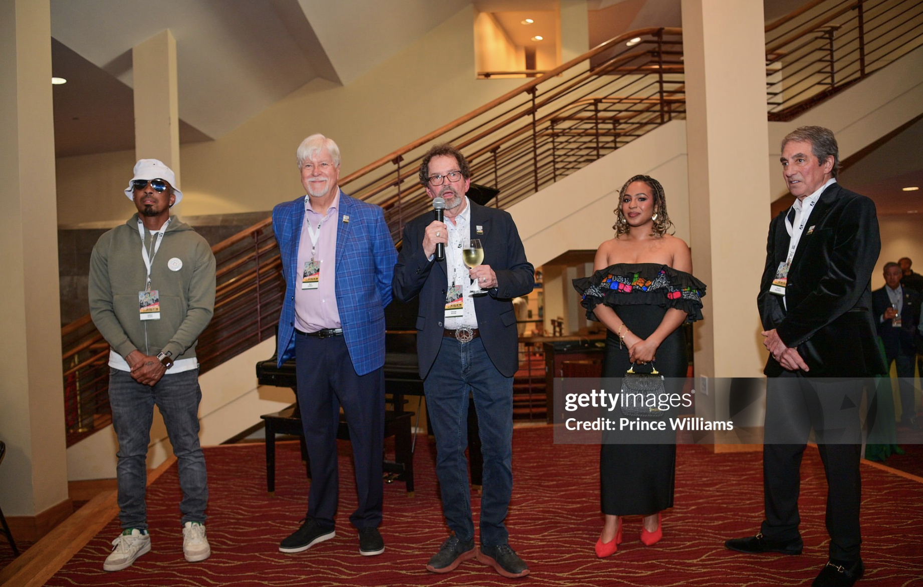  At the 2025 Atlanta Film Festival premiere of “The Games In Black &amp; White”   From left to right: Music Director Dallas Austin, EP Bob Judson, Writer/EP George Hirthler, Producer Alahna Lark, Producer Rohan Backfisch 