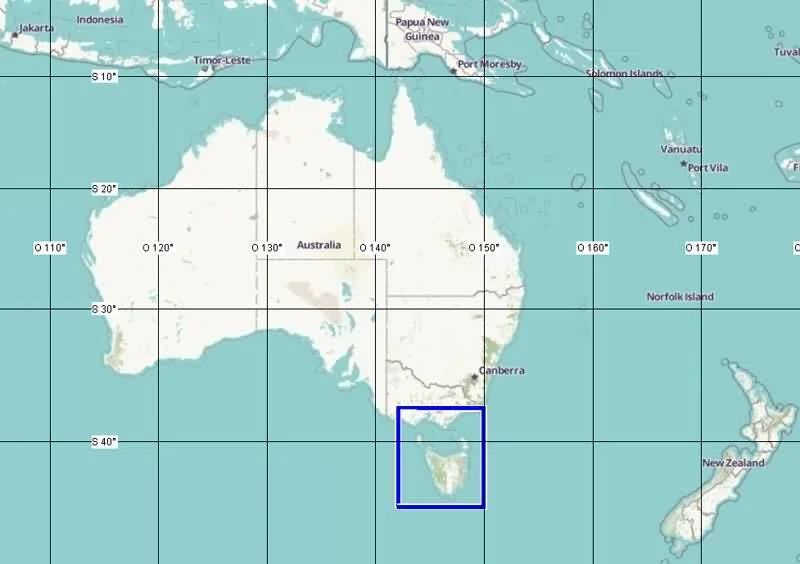 Map of Tasmania - Bay of Fires Walk For Spiritual Seekers..jpg