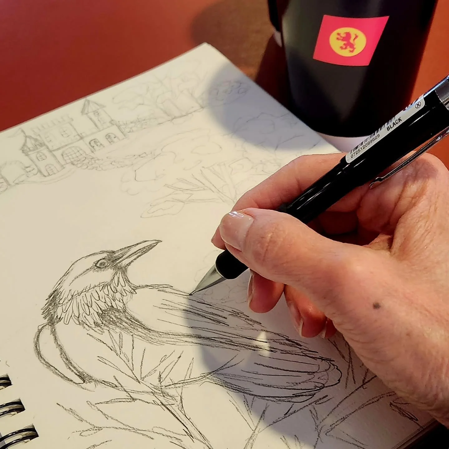 Three weeks wandering around Scotland and the only time I managed to do a bit of sketching was while riding the CalMac ferry back and forth between islands. I took my watercolors with me but never touched them. 

Do you manage to create while traveli