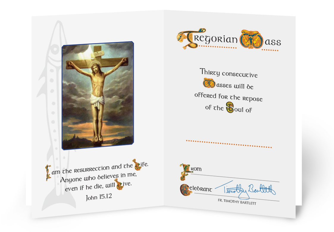 Gregorian Mass Cards