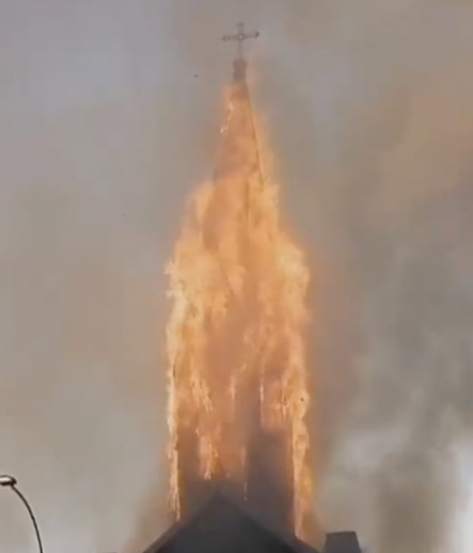 Churches Burn in Chile