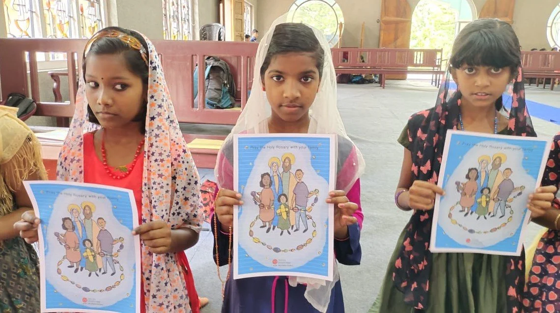 At least 840,000 children prayed for peace