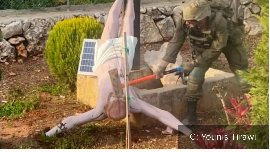 ACN decries IDF destruction of Jesus statue in Lebanon