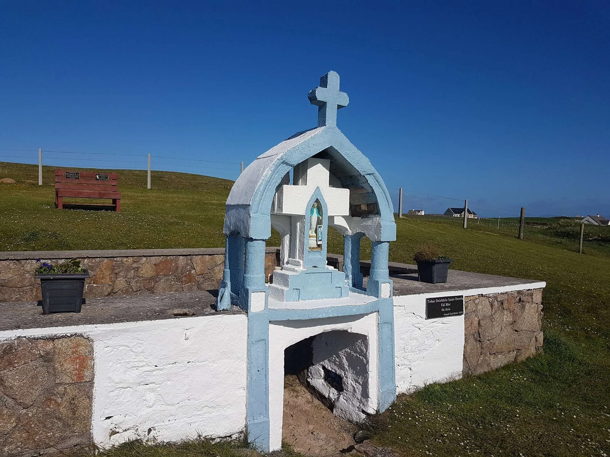 The shrine at St Deirbhile’s Well in Erris, County Mayo