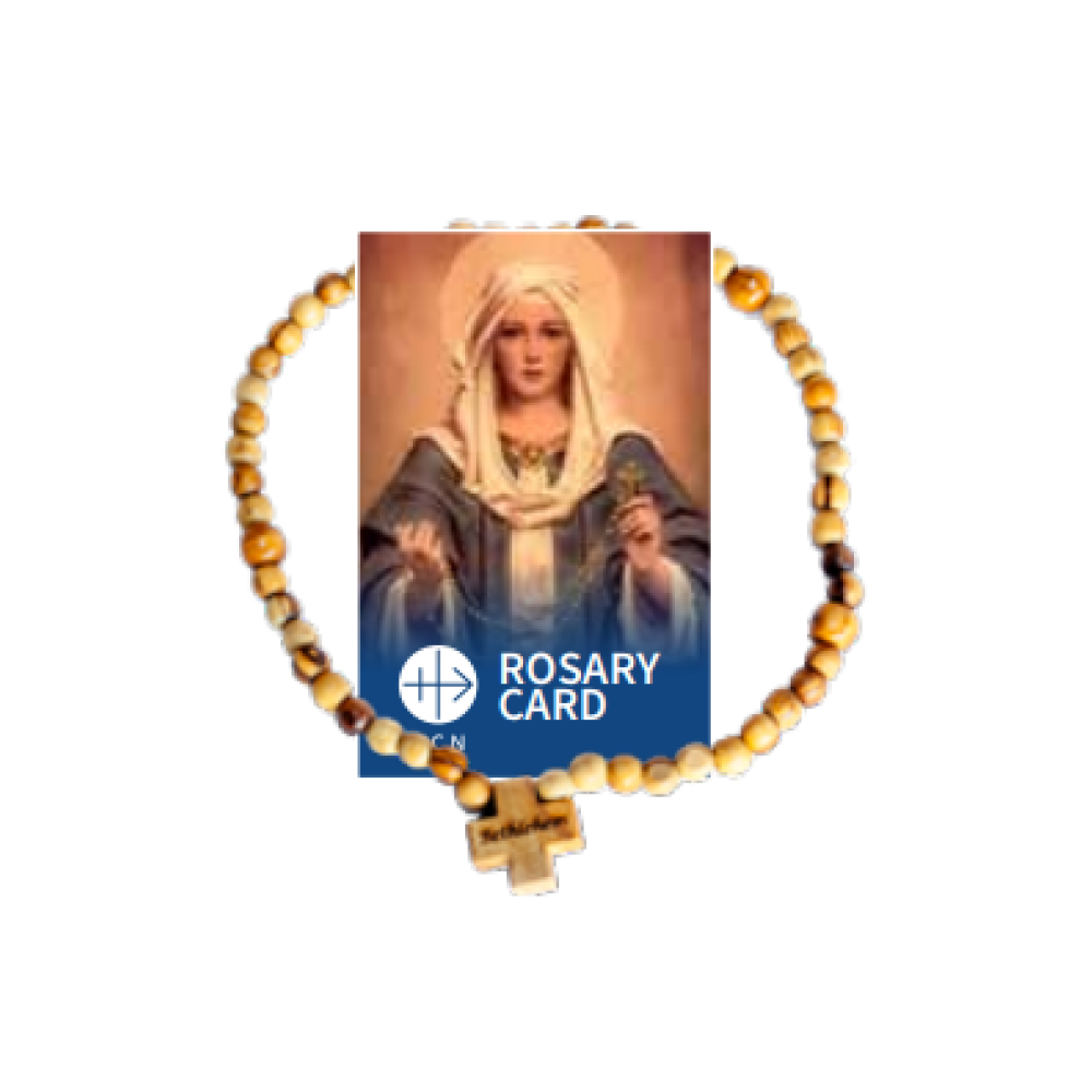 ACN Rosary Card and Bethlehem Rosary Beads