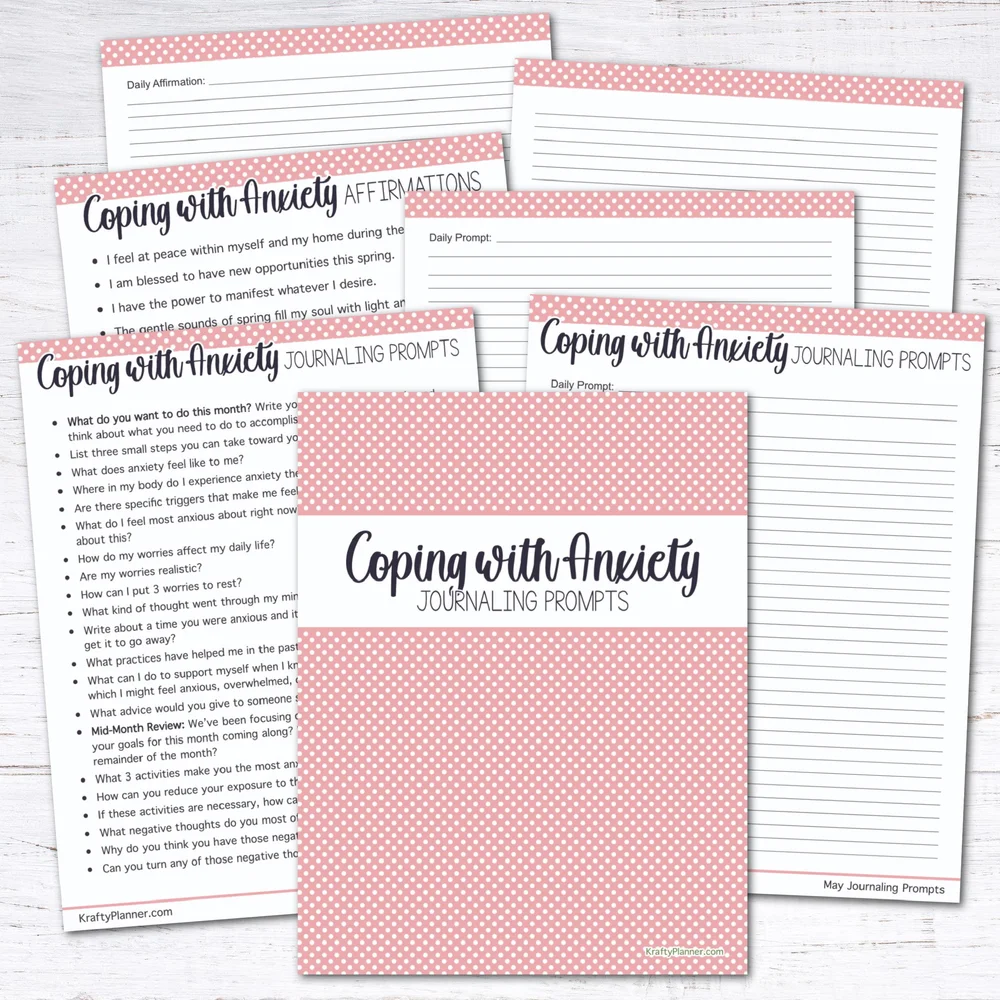 Coping with Anxiety: 31 Mindful Journaling Prompts for May and a free ...