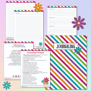 Promted Journaling Example Journaling Prompts and Affirmations for May — Krafty Planner