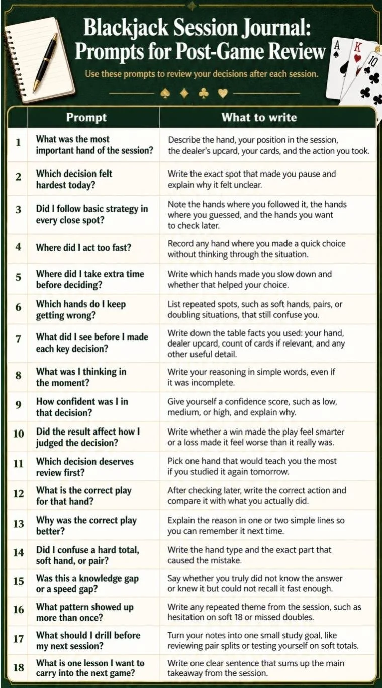 Fix Your Table Game Mistakes with the Power of Journaling