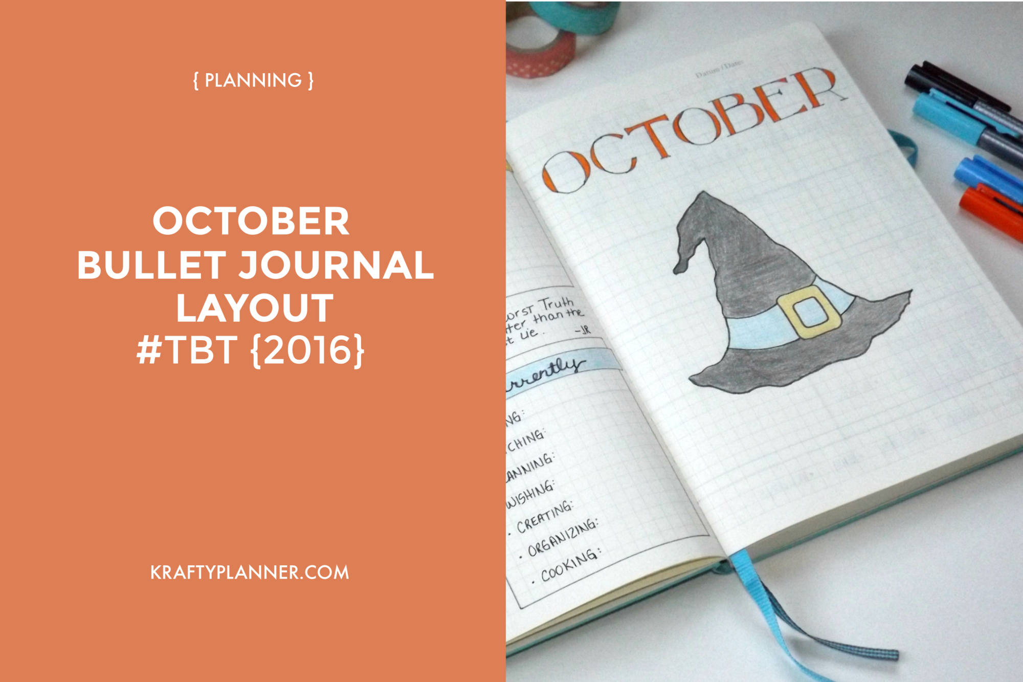 October bullet journal layout, #TBT 2016.png