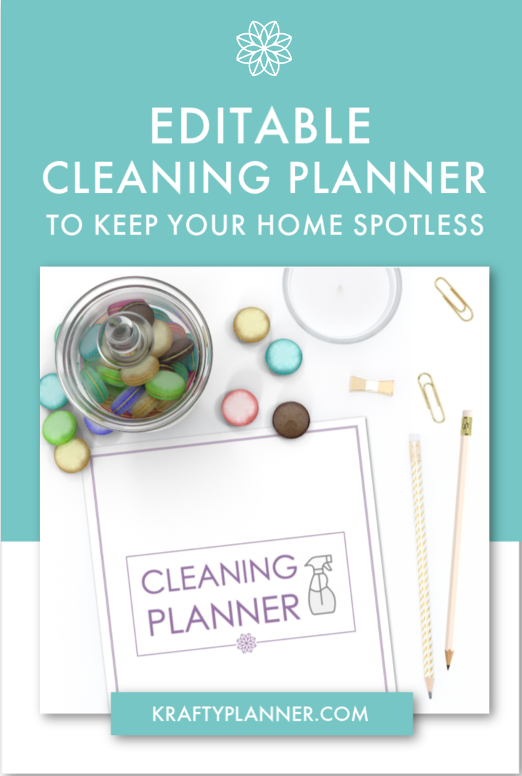 Editable Cleaning Planner to Help Keep Your Home Spotless PIN 1.png
