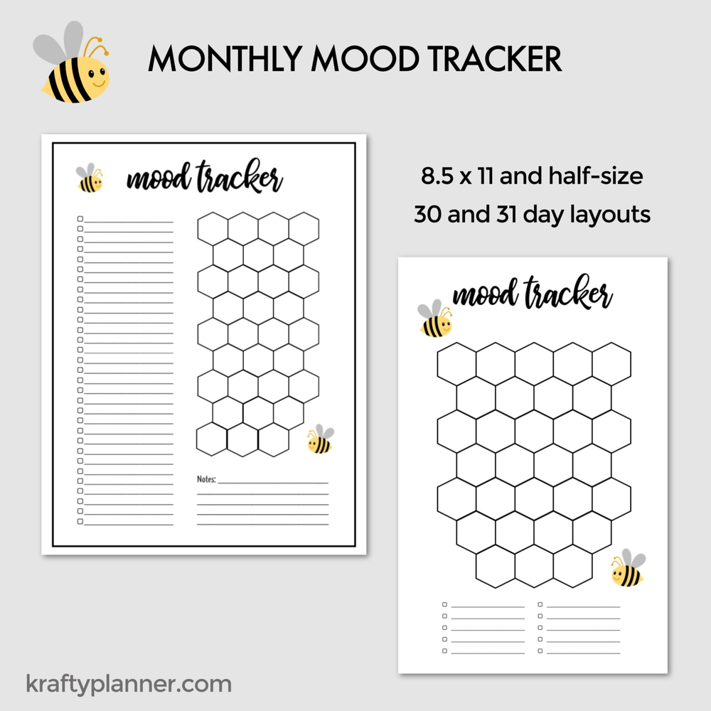 Spring Mood Tracker for your planner and bullet journal — Krafty Planner