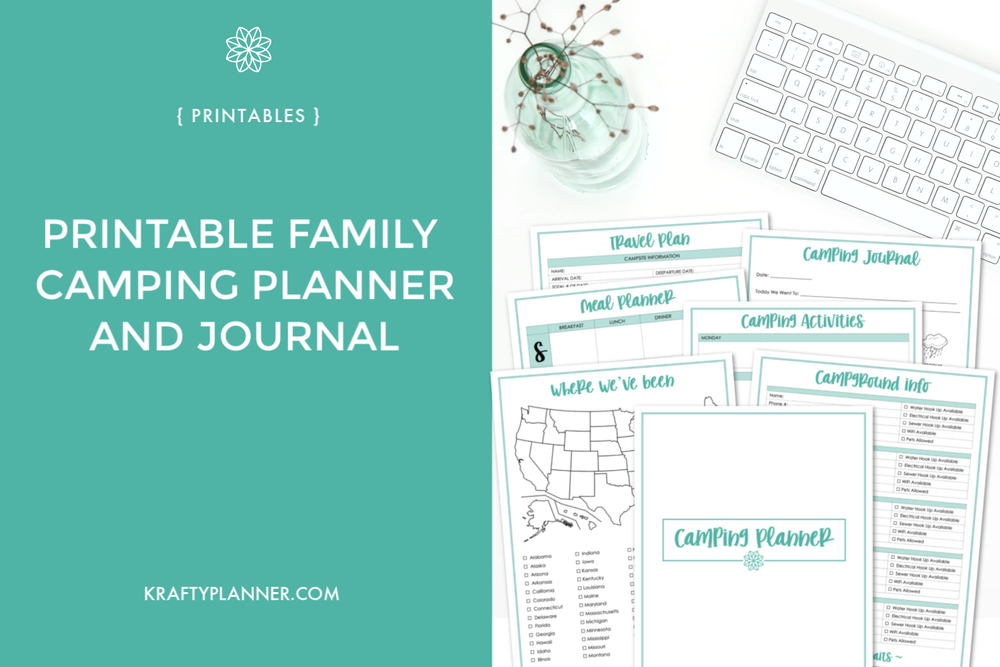 Printable Family Camping Planner and Journal — Krafty Planner