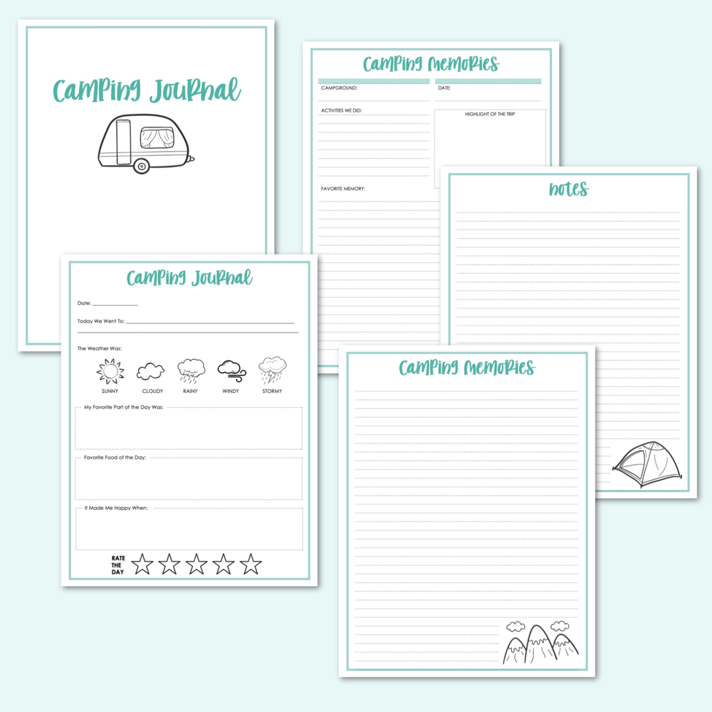Printable Family Camping Planner and Journal — Krafty Planner