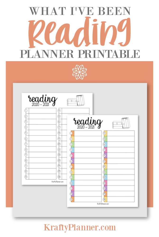 Printable Reading Journal — Krafty Planner