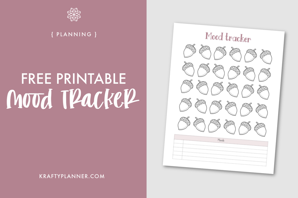Free Printable Mood Tracker — Krafty Planner