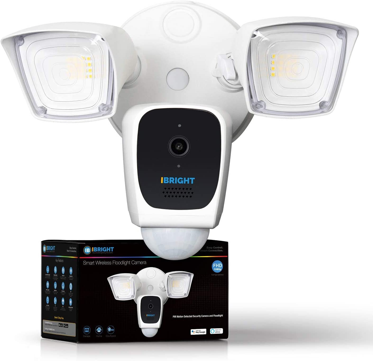  iBRIGHT Smart Floodlight Camera