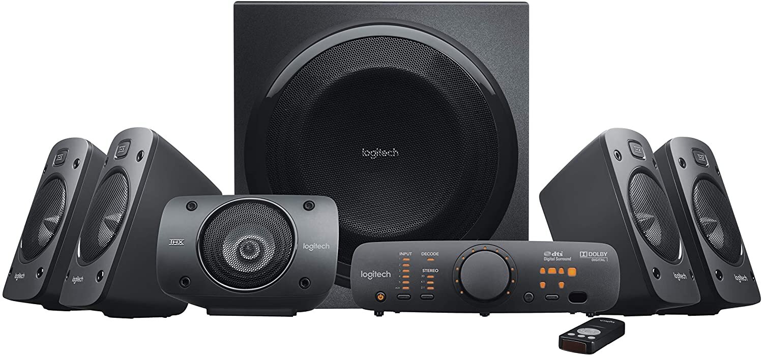 Logitech Z906 5.1 Surround Sound Speaker System - THX, Dolby Digital and DTS Digital Certified - Black